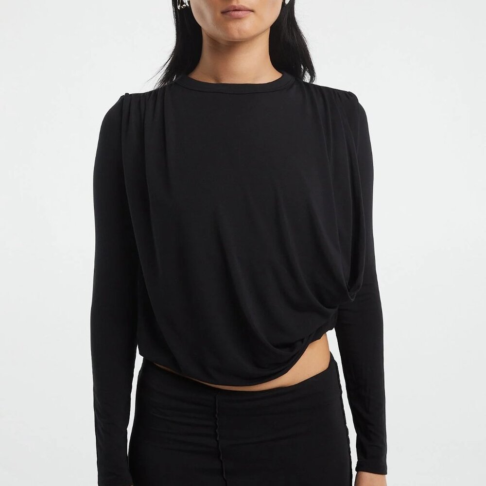 The Line by K Ophelia Top Black Size XS - S